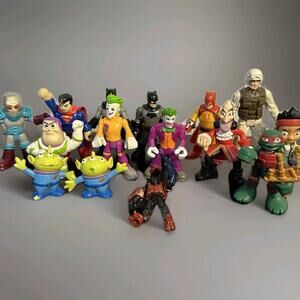 (15) Mini Toy/Figurine Lot of 90s toys Vintage toys Action figures